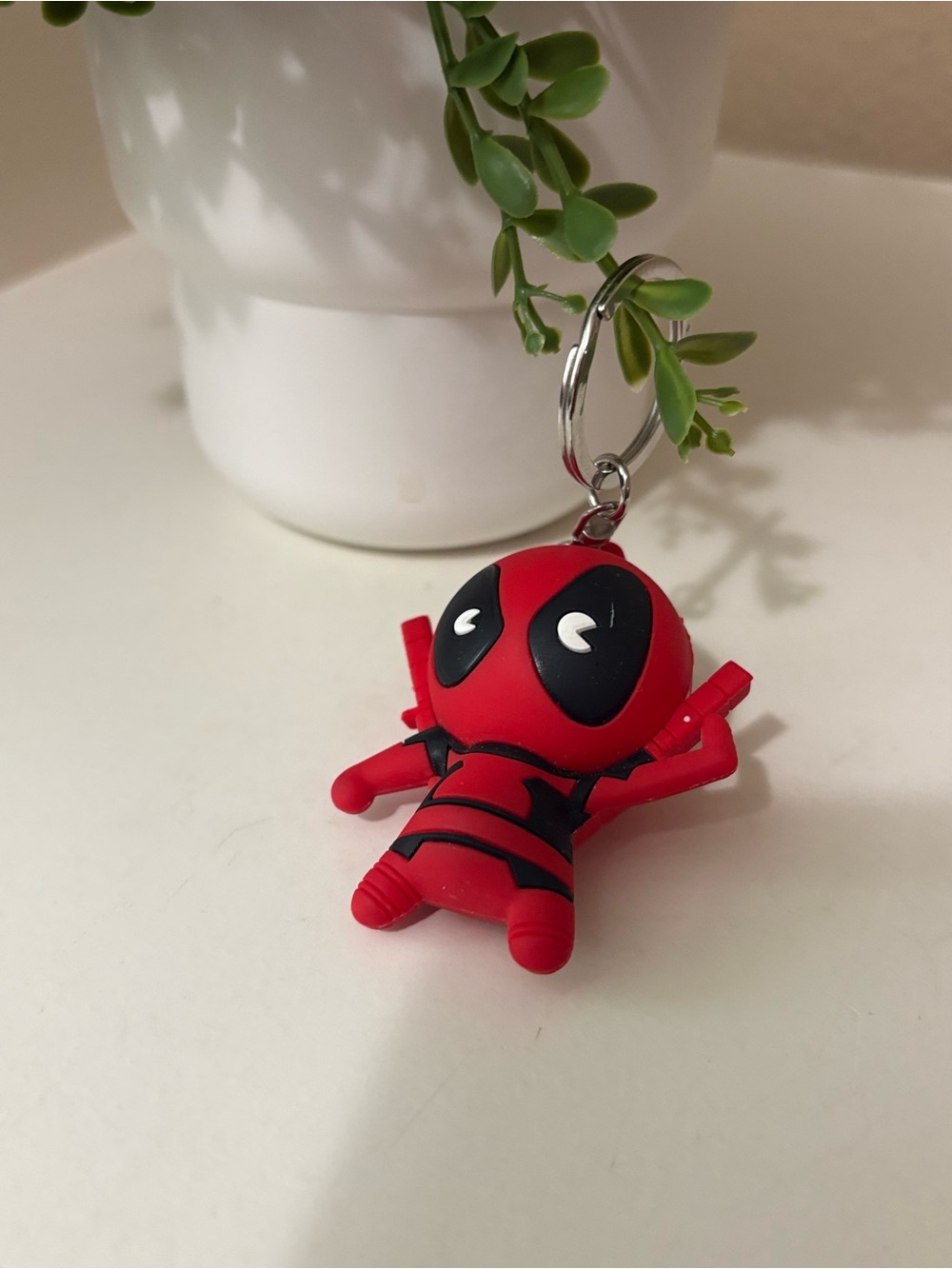 Marvel Deadpool 3D Rubber Foam Figural Keychain Chibi Collectible